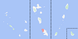 Range map of Allobates chalcopis